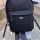 ORIGINAL QUALITY PRADA   PRADA   LATEST DUAL SHOULDER BACKPACK 2VZ071, made of imported Saffiano leather material and imported nylon fabric, adjustable nylon shoulder straps, brushed metal fittings, this nylon backpack w