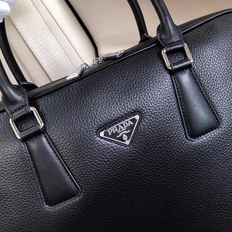 秘秘 [Prada 1857-3 】    European water goods handbag men's bags, heavy money to create a new channel goods   vibrant   ideal for men's   original hardware  LOGO clear and unparalleled   top original Head layer cowhide   qu