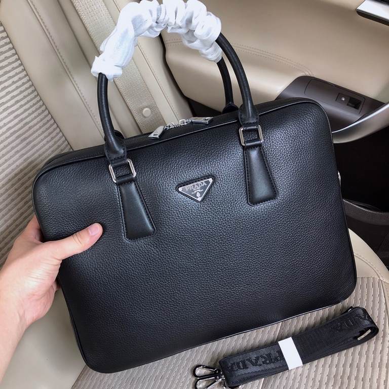 秘秘 [Prada 1857-3 】    European water goods handbag men's bags, heavy money to create a new channel goods   vibrant   ideal for men's   original hardware  LOGO clear and unparalleled   top original Head layer cowhide   qu