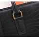 【Top Original Quality】 2022 Newest Prada Briefcase The original European imported cowhide outlines the iconic lines of crocodile pattern, made with imported equipment, fashionable and trendy, counter quality, more zipper