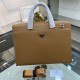 PRADA   Prada new men's stereotypical briefcase, made of imported first layer stereotypical cowhide leather, with top hardware, with a combination lock, in the briefcase series is really the best. Businessmen and trendse