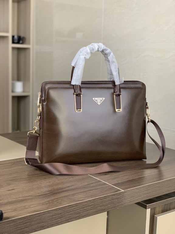 Top counter rats high-end goods 2023 latest fire models Prada imported flower leather pattern code lock handheld briefcase fire models a large number of shipments, clamoring counter goods   top original single goods   pa