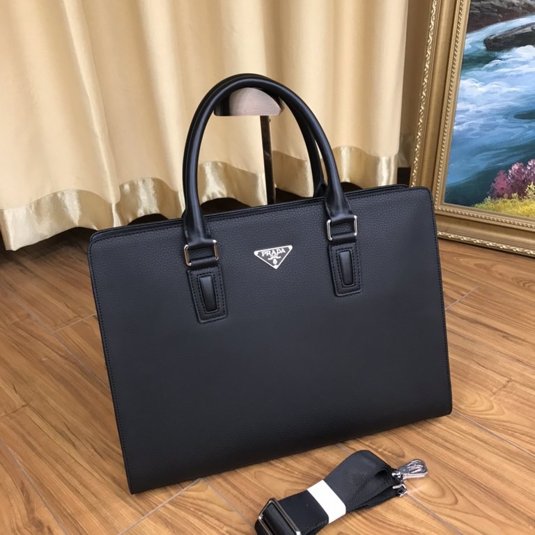 Out of the shipment [Heyha] PRADA Prada. Briefcase Genuine YKK hardware, get your hands on you understand how good Italy    imported brushed cowhide (market exclusivity), removable shoulder strap, the size of the body ca