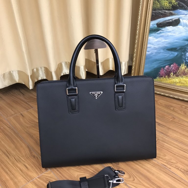 Out of the shipment [Heyha] PRADA Prada. Briefcase Genuine YKK hardware, get your hands on you understand how good Italy    imported brushed cowhide (market exclusivity), removable shoulder strap, the size of the body ca