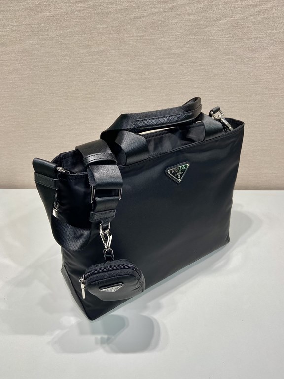 UpgradedUnisex Briefcase 1BG876A Original Goods, made of imported nylon fabric with detachable nylon long shoulder strap and bag, which can be hand-carried again. L34xH26xBottom12cm