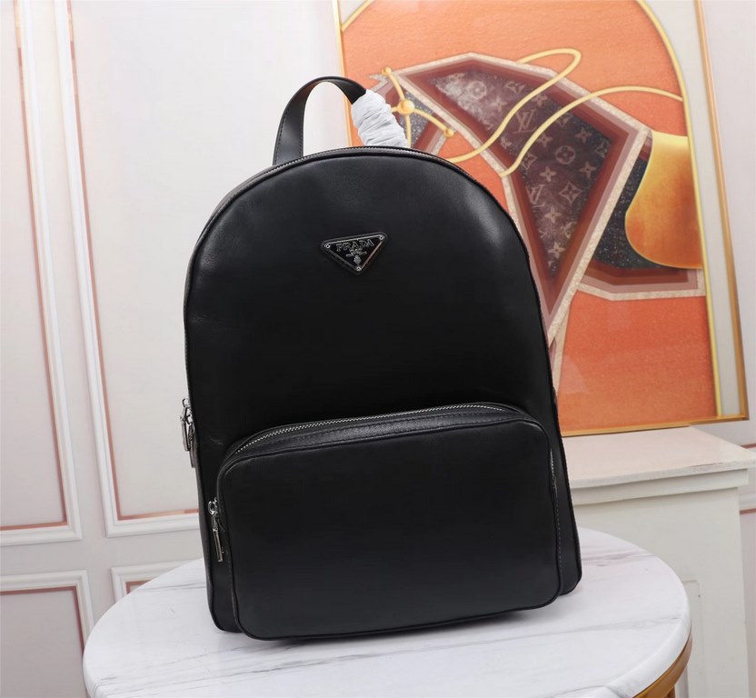 【Top Original Quality】 2022 Newest Prada Travel Bag Shoulder Backpack The original European imported cowhide sketches the iconic lines, made with imported equipment, fashionable and trendy, counter quality, more zipper p