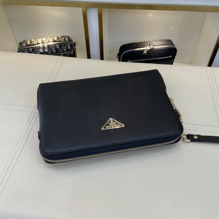 The original official website Model 8607-4 new [love] Prada original single authentic new counter with the same high-end men's casual briefcase   workmanship super refined and elegant. With imported raw materials cowhide