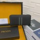 Original] Prada  [Model] 666097 small wallet [Size] 19-10-2.5cm [Color] black High-end quality (original authentic) [Material] Prada counter purchase classic  original imported   cowhide  authentic imported YKK logo hard