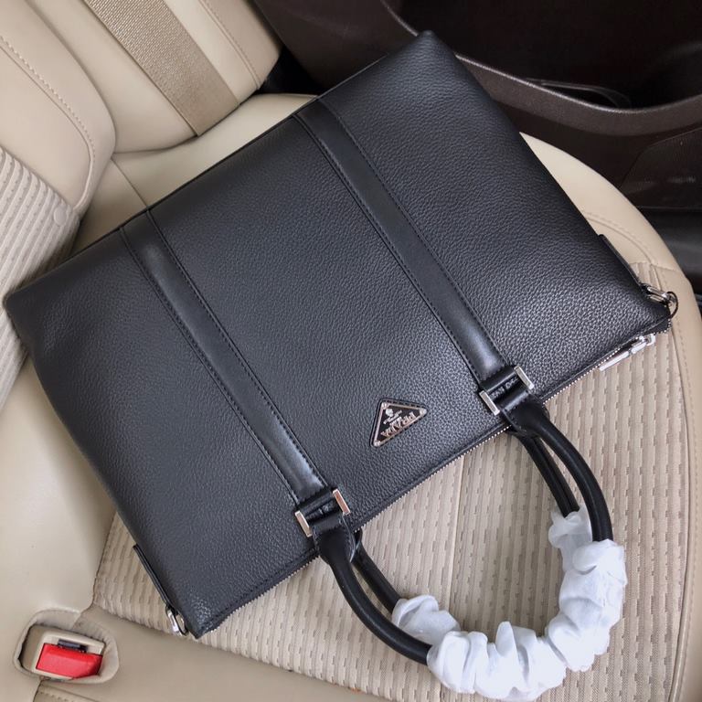 秘秘 [Prada 1836-3]    European water cargo handbag men's bags, heavy money to create a new channel goods   vibrant   ideal for men's   original hardware  LOGO clear and unparalleled   top original Head layer cowhide   qua