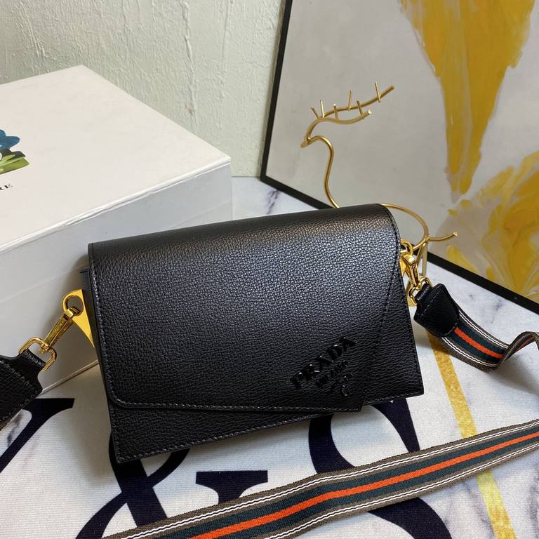 New   Official website exploded flap new    Prada  PRADA - flap sales champion models,   Model 2105  , configure two straps  , 2020 four seasons suitable for the fashionable shoulder straps women's bag models  Striped Sh