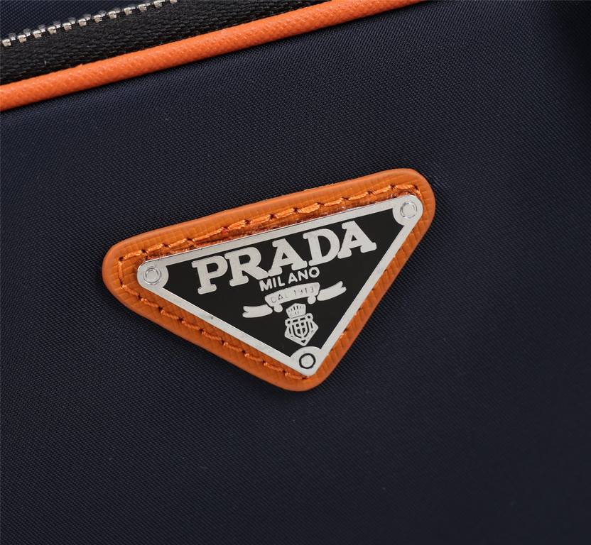 [Top original single quality] 2022 latest models Prada Double Lara shoulder bag crossbody bag European original imported Prada special cloth outlined cross grain pattern iconic lines, using imported equipment production,