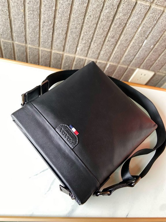 A98-1 Prada original single head layer cowhide briefcase men's bag crossbody bag using exquisite inlaid fine work, classic hundred physical photography original original fabrics high-end quality with dust bag 25275.5