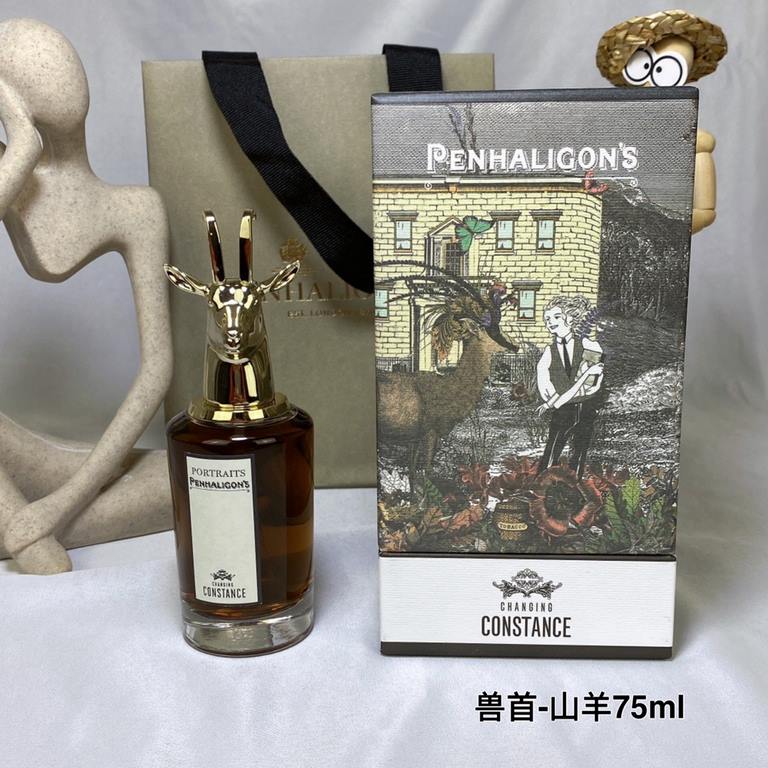 Original quality Fickle Constance (Goat)Penhaligon'sPenhaligon's Perfumes Beast Head Collection - Goat Perfume 75mlTop Note Sweet Pepper CardamomMiddle Note Caramel SaltBase note Kashmiri Wood Tobacco VanillaAroma WoodyA