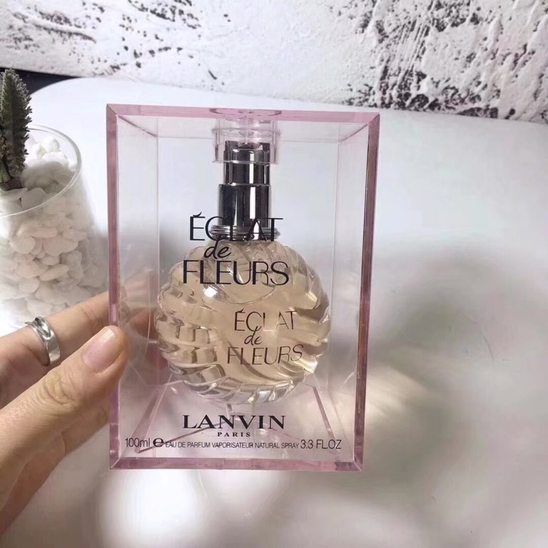 Original quality (Longfan Flower Fragment Flower Rhythm Women's Perfume 100ml)   LANVIN  Longfan Flower Fragment Flower Rhythm Women's Perfume 100ml [fragrance] soft floral notes [Top Note] pear [Middle Note] freesia, ro