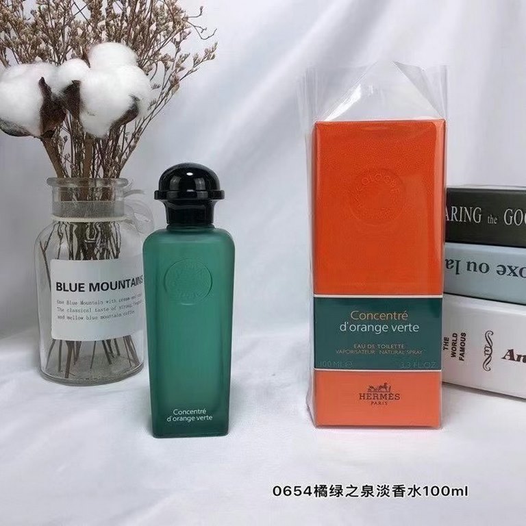 Original qualityHermes cologne 100ml! Flavors orange-green spring, pink grapefruit, black citron cologne, golden orange blossom, blue narcissus, snow white gentian, orange-green cologne, ambergris citrus, bloody rhubarb.