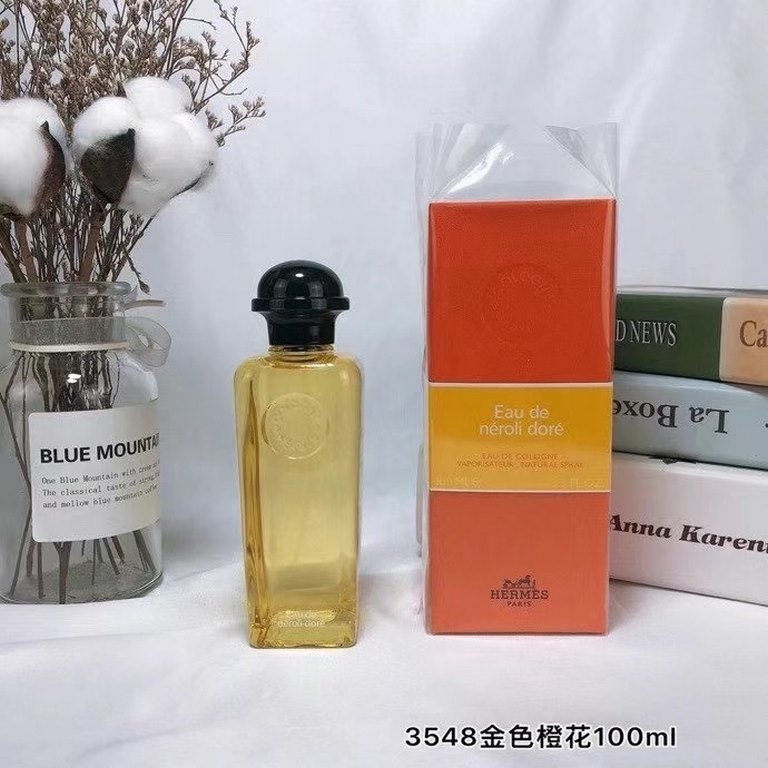 Original qualityHermes cologne 100ml! Flavors orange-green spring, pink grapefruit, black citron cologne, golden orange blossom, blue narcissus, snow white gentian, orange-green cologne, ambergris citrus, bloody rhubarb.