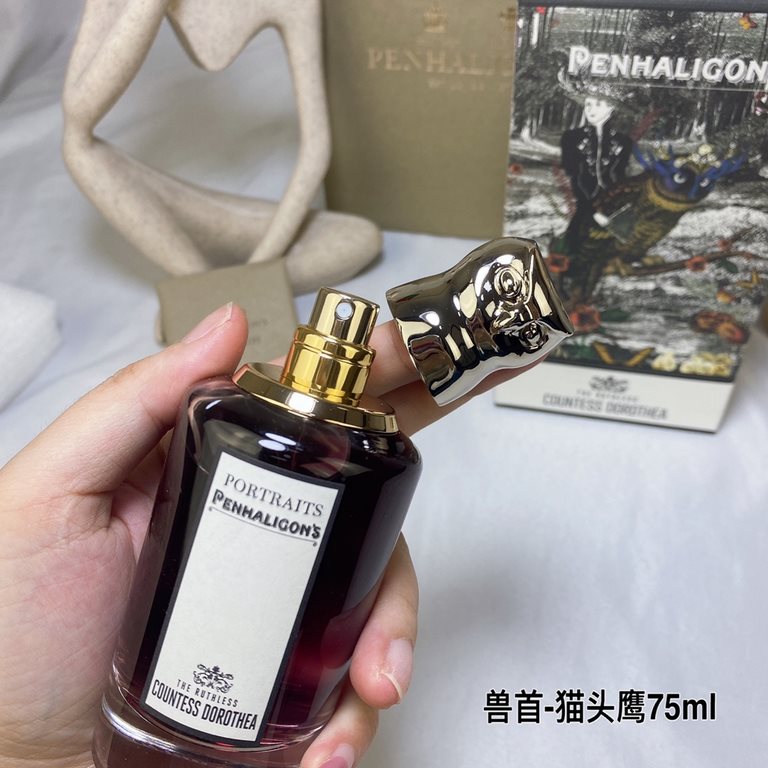 Original quality Duchess of Dorothea (Owl)Penhaligon'sPenhaligon's Perfumes Beast Head Collection - Owl Perfume 75mltop note lemon ginger cinnamonMiddle note beeswax happy sage maté teaBase note Kashmir wood vanilla whit