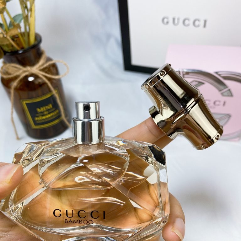 GUCCI BAMBOO Gucci Bamboo Charm EDT Bamboo Bamboo for Women 75MLFragrance FloralTop notes Bergamot, Orange, Pear, Orange BlossomMiddle Note Lily, Ylang Ylang, JasmineBase Ambergris Sandalwood Vanilla Musk