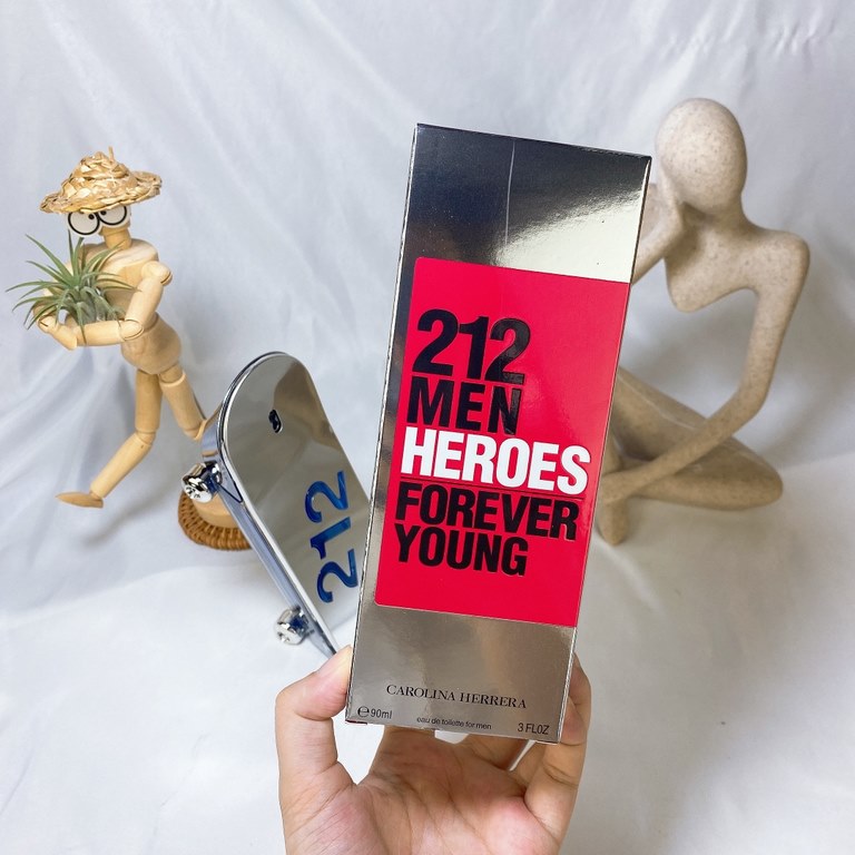 Original qualityCarolina Herrera Skateboarding Perfume 90ml Carolina Herrera 212 Men Heroes Forever Young