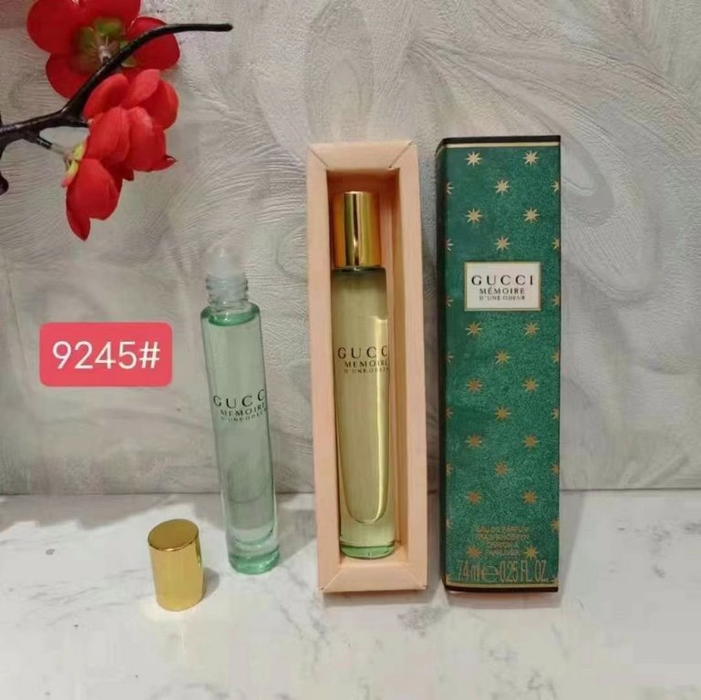 Original quality (Gucci walking beads perfume 7.4ml) perfume 10 sin love uninhibited, gardenia, green memories, bamboo rhyme, black sin love, pink flowers, green flowers, black flowers, vintage red flowers, yellow flower