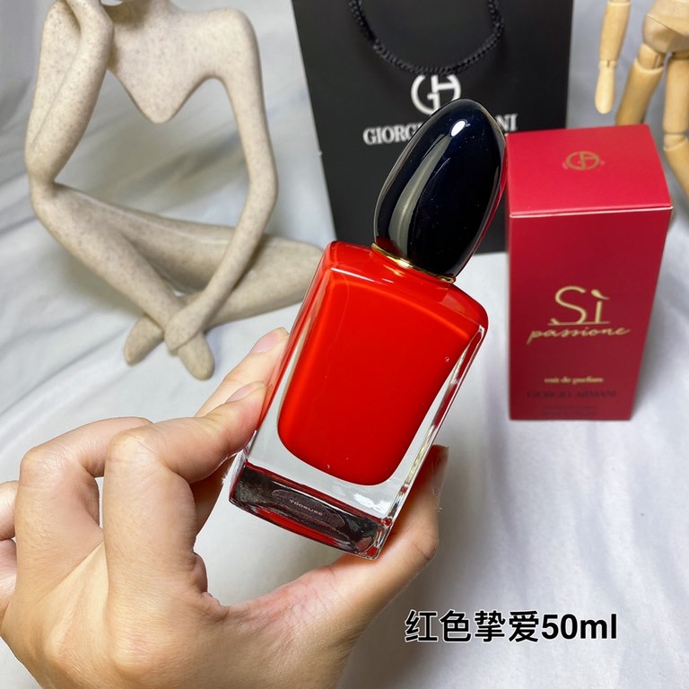 Original qualityArmani Armani Si Passione Red Beloved Limited Edition Perfume 18 Years New Scent EDP Intense Eau de Toilette 50ml , Top Notes Pink Pepper, Pear, Black Currant Middle Notes Rose, Jasmine, Tempranillo Base 