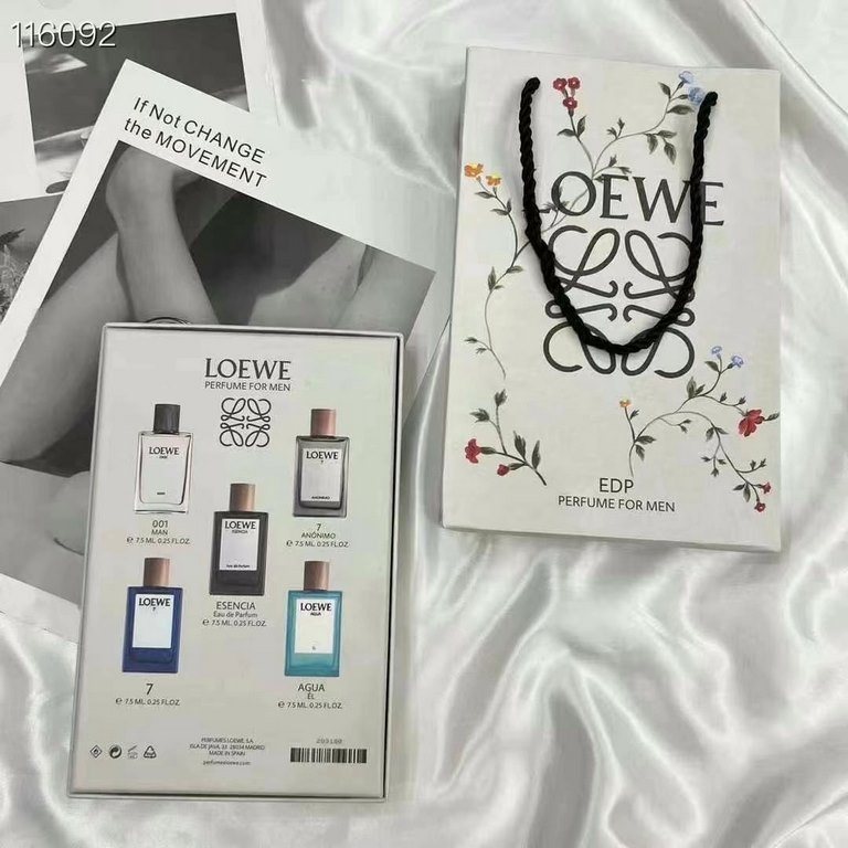 Original qualityLoewe Perfume Sample 7.5ml Set of 5! White box flavor Classic Men, Unsung Hero, Black Round Dance EDP, Seventh Movement, Energetic Men, Pink box flavor Classic Women, Miracle Skylight, Coral Sea, Solo Man