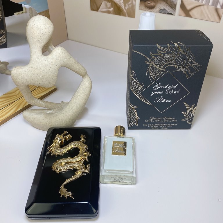 Original qualityClarion Perfume Counter Gift Set Golden Dragon Box 50ml! Scent good girl gone bad.