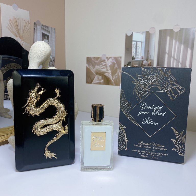 Original qualityClarion Perfume Counter Gift Set Golden Dragon Box 50ml! Scent good girl gone bad.