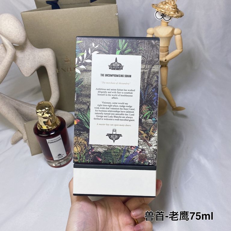 Original qualityNever Say Die Soham (Eagle)Penhaligon'sPenhaligon's Perfume Beast Head Series - Eagle 75mlTop note rose pink pepper saffronMiddle note Laudanum VetiverBase note Laos ebony sandalwoodAroma Spicy OrientalTh