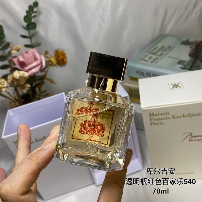 Original qualityMaison Francis Kurkdjian MFK Francis Kurkdjian Transparent Bottle Red Baccarat Rouge540 Baccarat Red Card Gambit Perfume 70mlFragrance Oriental FloralTop note Jasmine SaffronMiddle Note Amber WoodBase not