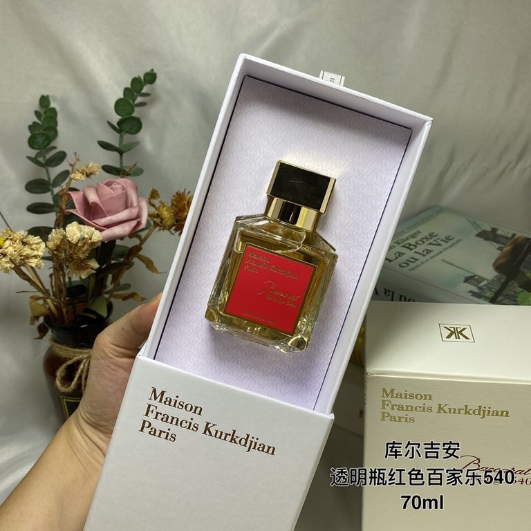 Original qualityMaison Francis Kurkdjian MFK Francis Kurkdjian Transparent Bottle Red Baccarat Rouge540 Baccarat Red Card Gambit Perfume 70mlFragrance Oriental FloralTop note Jasmine SaffronMiddle Note Amber WoodBase not