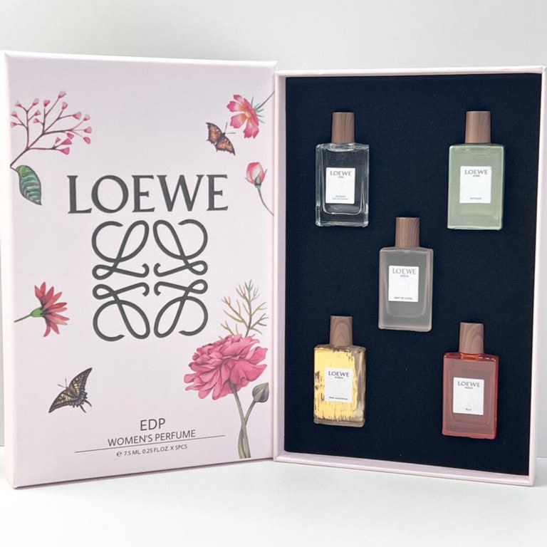 Original qualityLoewe Perfume Sample 7.5ml Set of 5! White box flavor Classic Men, Unsung Hero, Black Round Dance EDP, Seventh Movement, Energetic Men, Pink box flavor Classic Women, Miracle Skylight, Coral Sea, Solo Man