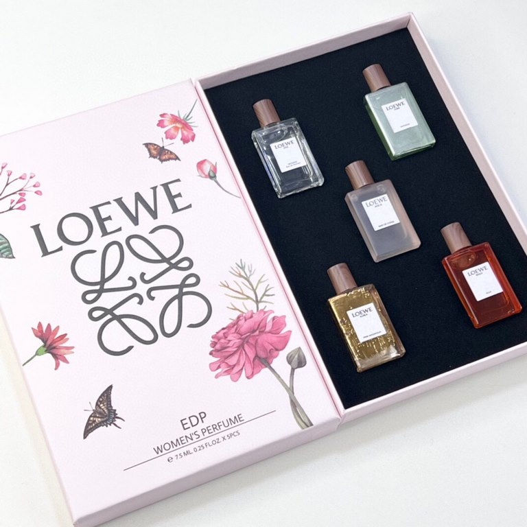 Original qualityLoewe Perfume Sample 7.5ml Set of 5! White box flavor Classic Men, Unsung Hero, Black Round Dance EDP, Seventh Movement, Energetic Men, Pink box flavor Classic Women, Miracle Skylight, Coral Sea, Solo Man