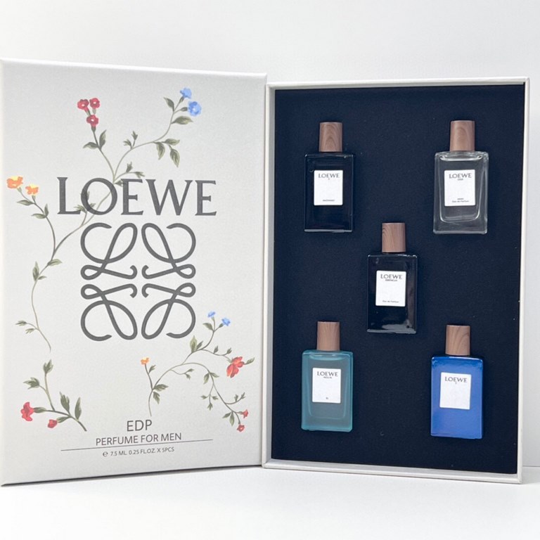 Original qualityLoewe Perfume Sample 7.5ml Set of 5! White box flavor Classic Men, Unsung Hero, Black Round Dance EDP, Seventh Movement, Energetic Men, Pink box flavor Classic Women, Miracle Skylight, Coral Sea, Solo Man