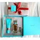 Original qualityTiffany rose gold 3-piece set! Contains perfume 75ml, body lotion 75ml, perfume sample 5ml.