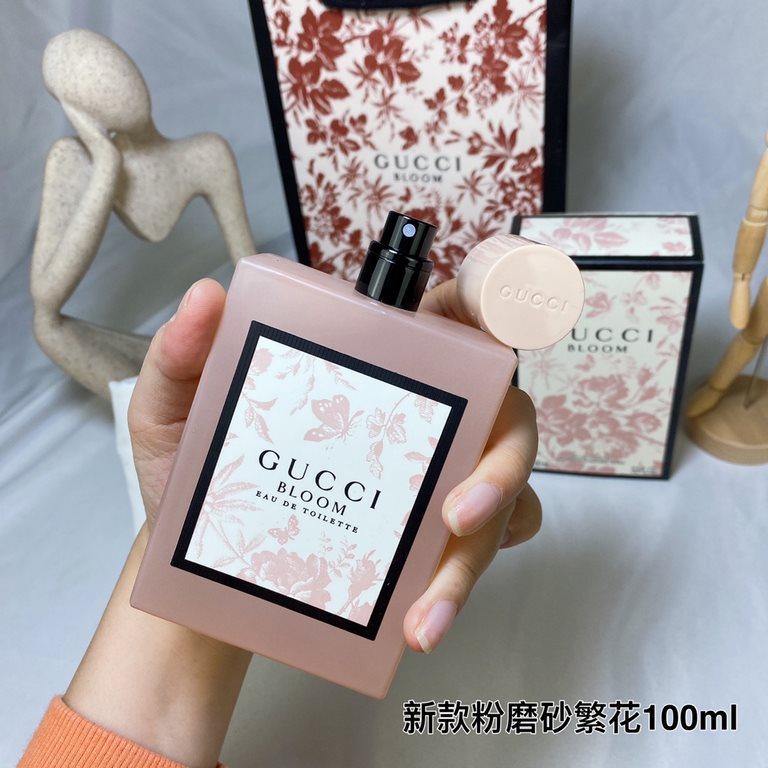 Original qualityGucci pink flourish frosted bottle edt eau de toilette for women 100ml!