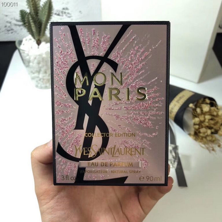 Original single quality YSL Saint Laurent Christmas Fireworks Edition Reverse My Paris Women's Perfume 90ml; the bottle body waves of light dots, Dili Hotba with the same model, very gorgeous, girly. Must enter the parag