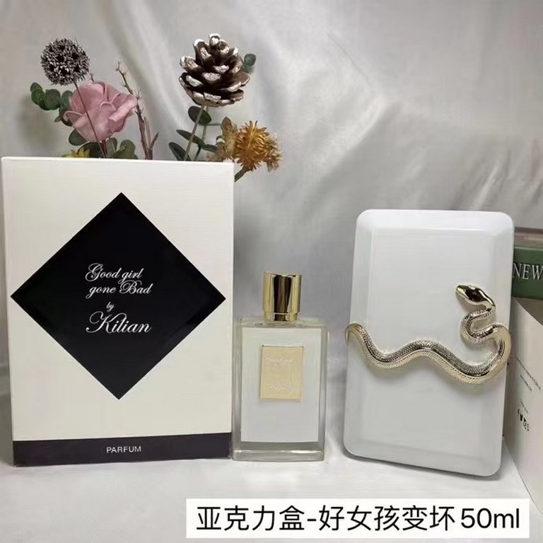 Original qualityKILIAN perfume counter gift box # good girl gone bad 50ml   fragrance floral fruity notes; top notes orange blossom jasmine cinnamon rose; middle notes tuberose daffodil; back notes amber cedar   once out