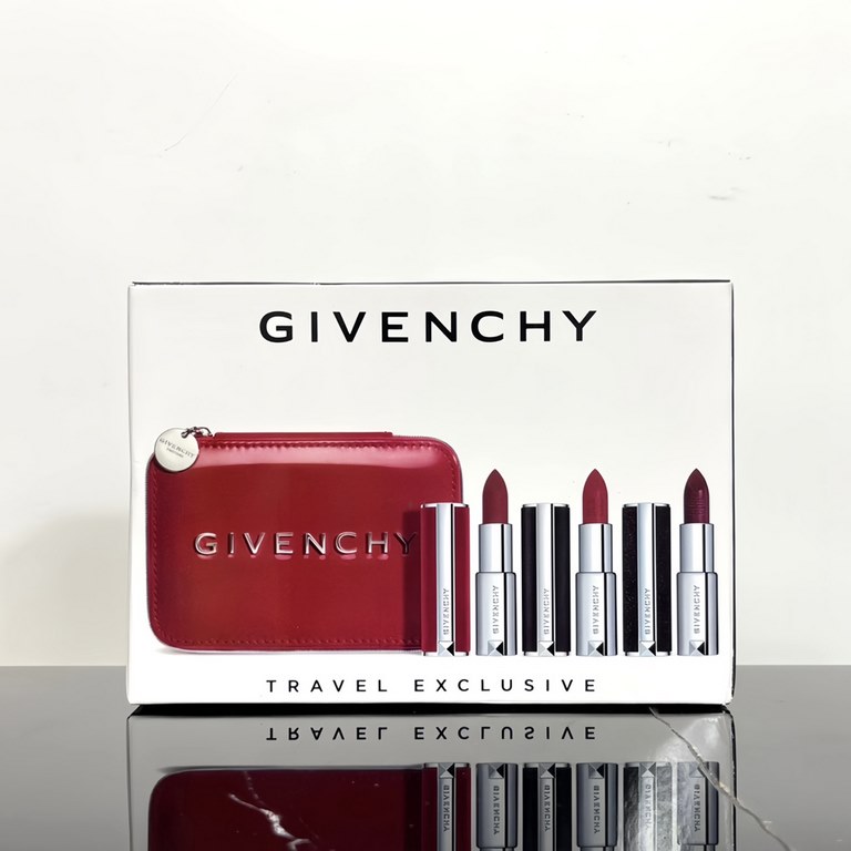 Original qualityGivenchy lambskin lipstick three-piece set with leather bag!1 Mainly this bag value is too available! Color N37   N333   N02, two are very practical big hit color! As a set box is too conscientious!N02 af