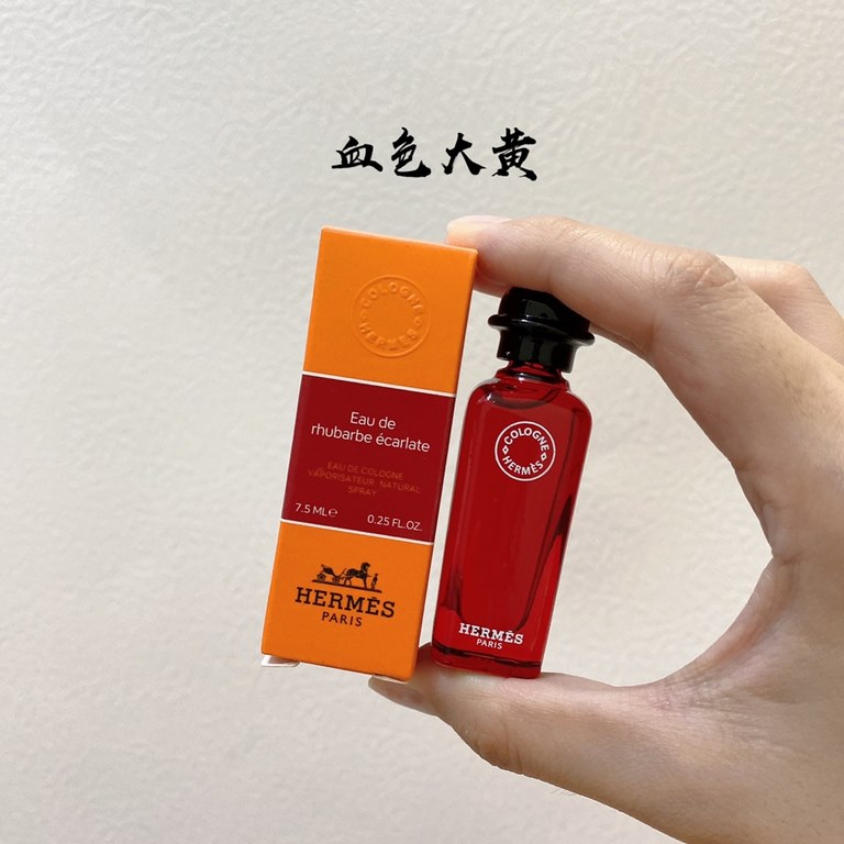 Original quality(Hermes Q Edition Cologne 7.5ml)   Flavors Pink Grapefruit, Black Citron Cologne, Scarlet Rhubarb, Golden Orange Blossom, Blue Narcissus, Snow White Gentian, Tangerine Green Cologne, Ambergris Citrus