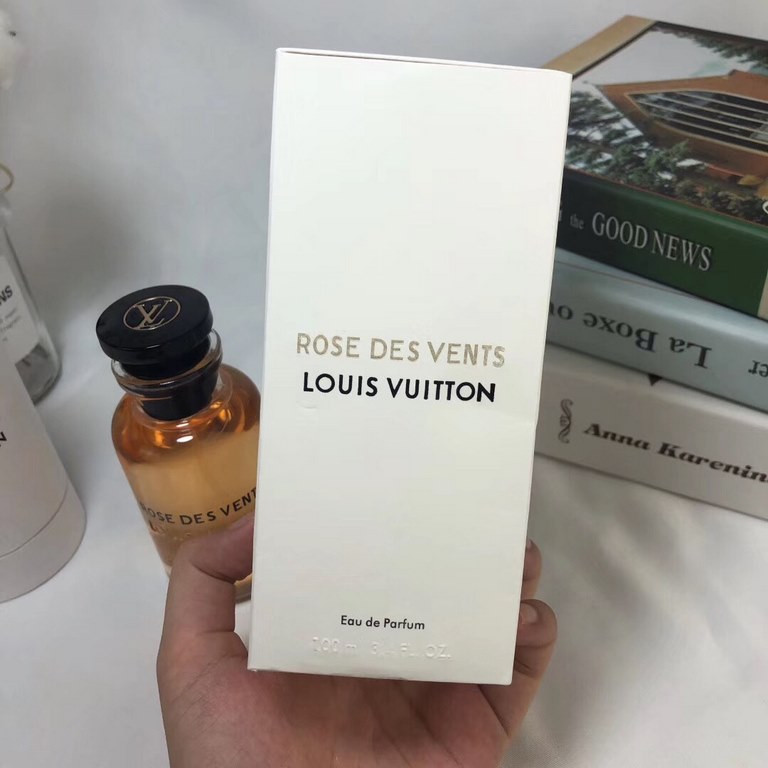 Original quality LV perfume 100ml! Flavor rose in the wind in a transparent bottle.