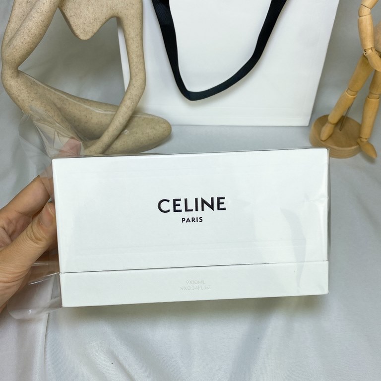 Original quality Céline High Definition Perfume Sample 10ml Nine Piece Set! 10ml x 9. Contains California, Marginal Scent Paris, French Cologne, Unruly, Dress, Night is Young, Manifestation, St. Germain, Flowing.