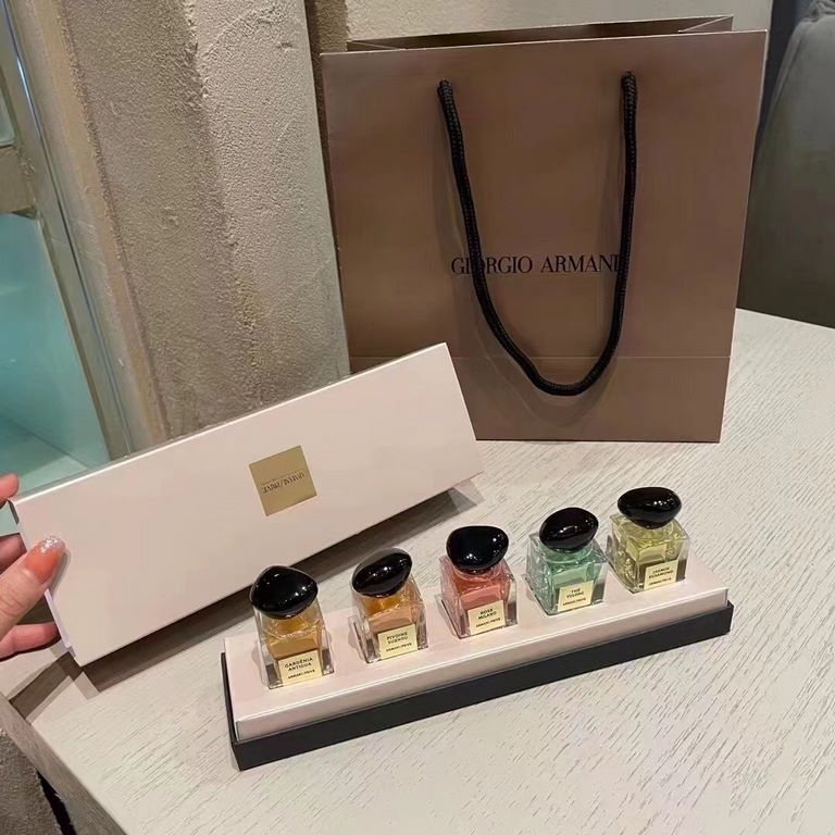 Original qualityJade Dragon Tea, Jasmine, Milan Rose, Suzhou Peony, Gardenia MuskArmani Private Collection Perfume Set of 5