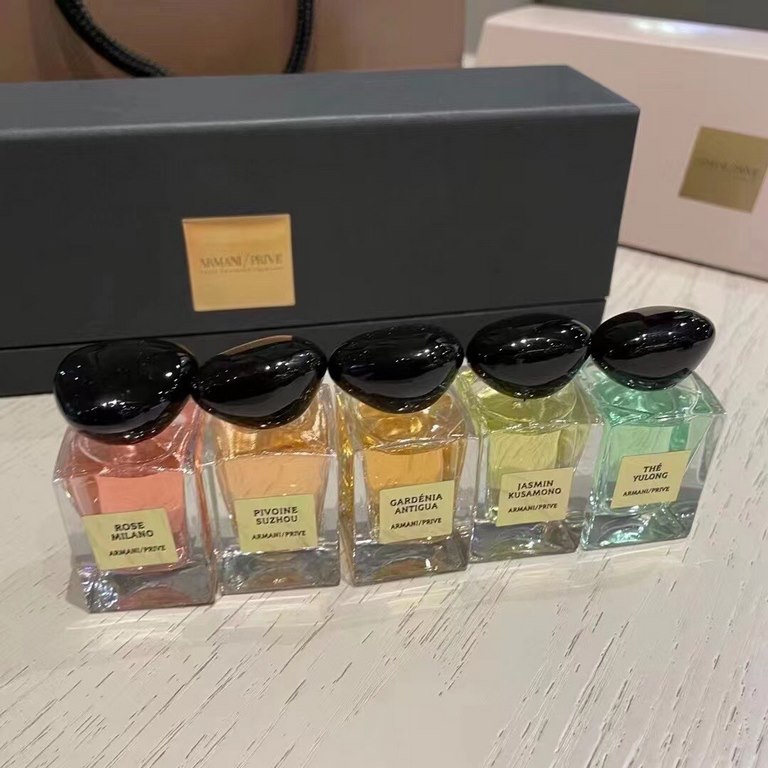 Original qualityJade Dragon Tea, Jasmine, Milan Rose, Suzhou Peony, Gardenia MuskArmani Private Collection Perfume Set of 5