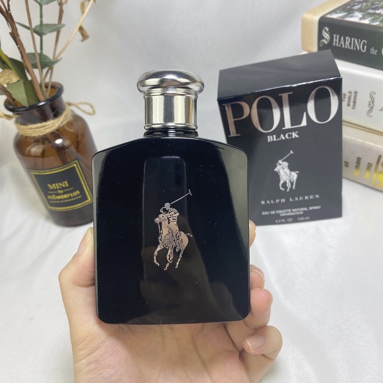 Original quality(Paul Ralph Lauren Black Polo Fragrance 125ml)   Extraordinary fragrance for men. Brings out a modern, bold and sophisticated aura. Notes of iced mango, silver wormwood and patchouli; Ralph Lauren#39;s le