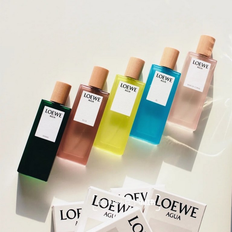 Original quality Loewe new rainbow   perfume 100ml, with counter handbag, the smell are coral sea, vitality of the purple spring women, vitality of the purple spring men, the water of Miami  summer style, the water of Lo