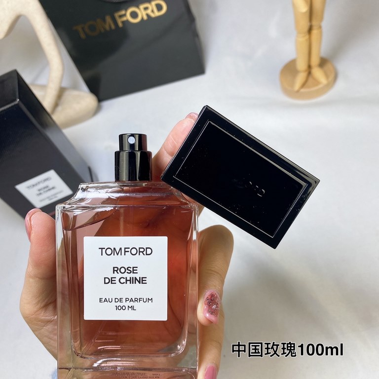 Original qualityTom Ford TF 2022 New Perfume Chinese Medicine Feeling Rose  ROSE DE CHINE Chinese Rose 100mlTop note RoseMiddle Note Yellow PeonyBase note Rock Rose, Myrrh