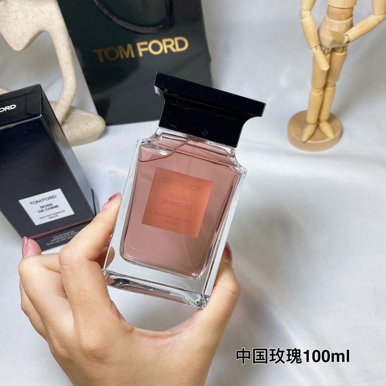 Original qualityTom Ford TF 2022 New Perfume Chinese Medicine Feeling Rose  ROSE DE CHINE Chinese Rose 100mlTop note RoseMiddle Note Yellow PeonyBase note Rock Rose, Myrrh