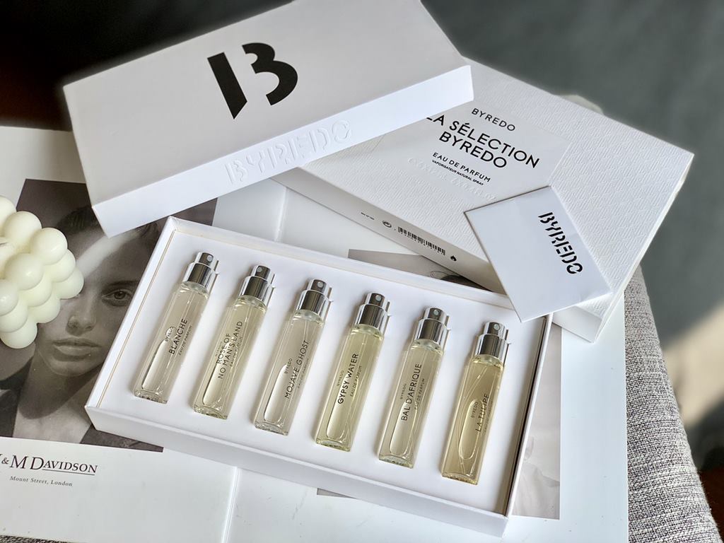 Original quality BYREDO perfume tube sample six-piece setBYREDO Byredo (Byredo) personal fragrance series, by many celebrities private collection of niche high-end brand perfume, Mrs. Bei's favorite models, 6 (each 12ml)