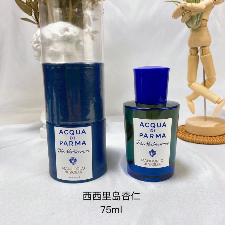 Original qualityParma Collection Perfume 75ml! Flavors Taormina Cedar, Amalfi Fig, Myrtle California Osmanthus, Capri Orange, Sicilian Almond, Sardinian Cedar, Ligurian Mandarin, Bergamot Bergamot.